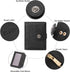 CLUCI Small Wallets for Women RFID Blocking Leather Trifold Compact Credit Card Holder with ID Window Ladies Zipper Coin Purse Black...