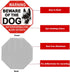 Warning Beware of Dog Sign 10 x 10 Inches - Rust Free Aluminum Dog Warning Signs, Not Responsible for Injury Or Death Warning Dog Sign for Home, B...