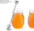 Fdit Solid Stainless Steel Honey Dipper Drizzler Stirrer Spoon Mixing Stick Tool...