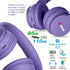 Kids Headphones Bluetooth 5.3 Wireless 60H Play Time Volume Limit 85/110dB Over Ear Foldable Protection Headset/Wired AUX Cord Mic for Boy Girl Tr...