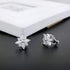 YOQUCOL Flower Snowflake Shape Cubic Zirconia Crystal Clip On Earrings CZ Not Pierced Ear Jewelry For Women...