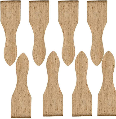Wooden Raclette Spatula for Non-stick Pans | Baking Utensils Set | Kitchen Tools & Gadgets - Great Bakeware for Cooking (Set of 8)...
