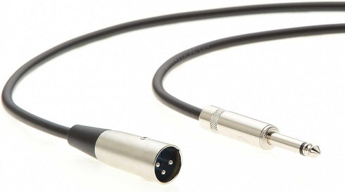 InstallerParts 10Ft 1/4" Mono Male to XLR Male Microphone Cable- Compatible with Amplifiers, Instruments, and More!...
