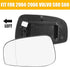 X AUTOHAUX Mirror Glass Heated with Backing Plate Driver Side Left Side Rear View Mirror Glass for VOLVO S60 S80 V70 2001-2006...