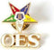 Eastern Star Shield Star with OES Letters - Order of the Eastern Star Lapel Pin...