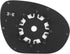 X AUTOHAUX Car Rearview Mirror Glass Replacement with Backing Plate Heated Left Side Driver Side for Nissan Cube Juke...