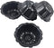 4 Inch Nonstick Mini Bundt Cake Pan, Set of 4 for Baking, Carbon Steel Fluted Cake Pans, Metal Round Pumpkin Shaped Cake Mould for Cupcake, Muffin...
