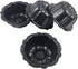 4 Inch Nonstick Mini Bundt Cake Pan, Set of 4 for Baking, Carbon Steel Fluted Cake Pans, Metal Round Pumpkin Shaped Cake Mould for Cupcake, Muffin...