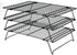 ShellKingdom Cooling Racks, Stainless Steel Non-Stick Baking Racks And Oven Safe Wire Cool Racks for Cookies, Cakes and Baking,3-Tier,Foldable...