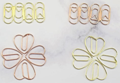 200 Pcs Small Paper Clips Rose Gold Heart Paper Clip Bookmark Clips for Wedding Home Office School, Gifts Idea (Mini, 200 Pcs, Rose Gold)...