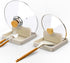 Spoon Rest for Kitchen Counter - 2Pack Spoon Holder for Stove Top, Pot Lid Holder with Drip Pad for Ladle|Spatula|Tongs|Forks|Utensil Holder Organ...