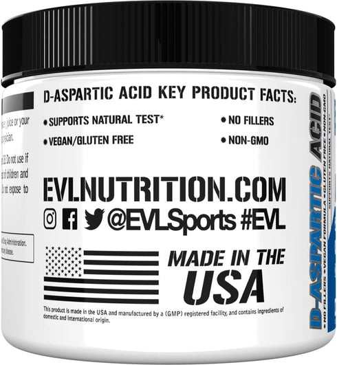 D Aspartic Acid Testosterone Booster for Men - 3120mg DAA D-Aspartic Acid Pre Workout Powder Muscle Builder for Men 3.12g - Men's Health Supplemen...