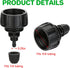 Drip Irrigation Hose Adapters,1/4 Inch Drip Irrigation Tubing x 3/4 FHT Swivel Garden Faucet Connectors with Lock Barbed for Drip Irrigation Syste...