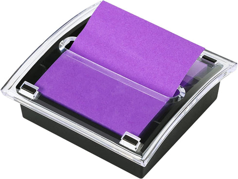 EOOUT Sticky Note Holder, 3x3 Inches, Sticky Note Dispenser, Black Pop-up Note Holder, Self-Stick Note Pad for Office Home Classroom Desk Supplies...