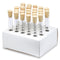 13x100mm Test Tubes with Cork Stoppers and Cardboard Rack, Borosilicate Glass, 7ml, Karter Scientific 220D6 (Pack of 25)...