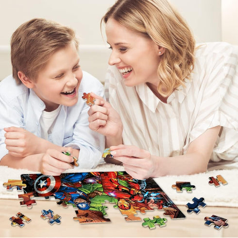 Generic NEILDEN Puzzles for Kids Ages 4-6 Children Puzzles Preschool 60 Piece Puzzle in Metal Box (Heros)...