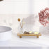 ELLDOO Farmhouse Wood Riser, Wooden Pedestal Stand for Kitchen Counter Bathroom Home Decor, Decorative Riser Display Tray Countertop Organizer for...