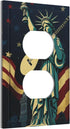 Statue of Liberty Holding Guitar Light Switch Cover 1 Gang Outlet Plate Single Duplex Wall Plate Covers Decorative Switchplate Covers Electrical F...