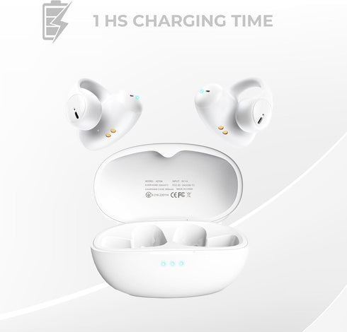 Aimzone Clip-on Wireless Earbuds, Open Ear Wireless Headphones, Earbud & in-Ear Headphones, Wireless Sport Ear Buds, BT 5.3, Clip-on Earphones, iO...