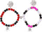 2pcs Spider Friendship Bracelet, Magnetic Matching Bracelets With Energy Stone Beads, Stretch Bracelets With Spider Charm For Couple, Halloween, V...