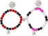 2pcs Spider Friendship Bracelet, Magnetic Matching Bracelets With Energy Stone Beads, Stretch Bracelets With Spider Charm For Couple, Halloween, V...
