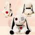 LVQING Rabbit plush doll, crazy rabbit plush toy, Halloween scary rabbit stuffed animal long ears standing toy, suitable for fans Easter Christmas...