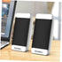 Mobestech Computer Speakers 2pcs Portable Notebookwhite Wired Sound Powered Speakers for Desktop Mini Speaker Multimedia Loudspeaker USB Stereo Co...