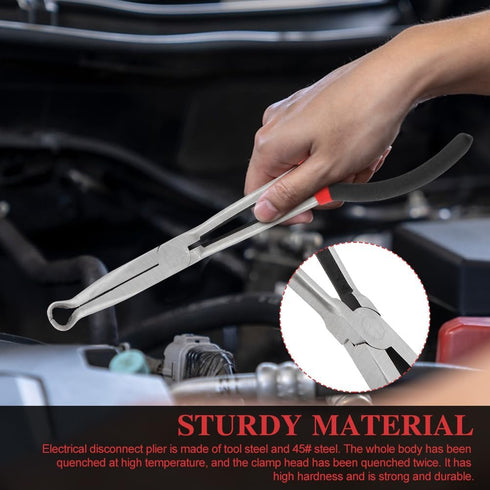 Electrical Disconnect Plier, Professional Automotive Electrical Disconnect Plier Hose Repair Tool Radiator Hose Clamp Long Spark Plug Removal Plie...