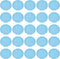 PATIKIL 35mm 1-1/2" Light Blue Plastic Round Book Binding Discs, 55 Pcs Discbound Expansion Discs Plating Round Binder Rings for DIY Notebook Plan...