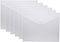 8.5 x 11 Clear Letter Sized Plastic Envelopes Document File Storage Holder 6 Pack Hook Loop Closure (6 Pack)...