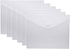 8.5 x 11 Clear Letter Sized Plastic Envelopes Document File Storage Holder 6 Pack Hook Loop Closure (6 Pack)...