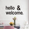 Wall Decal Stickers, Hello Welcome Stickers, (Easy to Apply), Vinyl Wall Decor Art Front Door Inspirational Motivational Quotes, Office Gym Nurser...