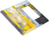 Grey Yellow Abstract Painting Combination Wall Plate 1 Toggle 1 Rocker Light Switch Cover 2 Gang Electrical Switch Plate Cover for Bedroom Kitchen...