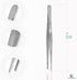 Thumb Dressing Forceps, Mulipurpose Tweezer Stainless Steel, Serrated Tip Straight 10 Inch...