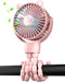 Portable Mini Stroller Fan, Battery Operated Small Clip on Fan, Detachable Flexible Tripod Baby Fan with 3 Speed, Rechargeable Personal Fan for Ca...