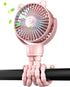 Portable Mini Stroller Fan, Battery Operated Small Clip on Fan, Detachable Flexible Tripod Baby Fan with 3 Speed, Rechargeable Personal Fan for Ca...
