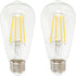 BoostArea LED Light Bulb, Pack of 2 LED Edison Bulb, 6 Watt Light Bulbs (60W Equivalent), 800 Lumens, 2700K Warm White, CRI 80+, 120V, E26 Base Le...
