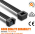 Cable Zip Ties,500 Packs Self-Locking 4+6+8+10+12-Inch Width 0.16inch Nylon Cable Ties,Perfect for Home,Office,Garage and Workshop (Black)...