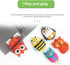 Flash Drive 5x16GB Thumb Drive Animals USB Flash Drive with Chain Bee Fox Owls Penguin Pen Drive Gift for School Kids and Students Valentine's Day...