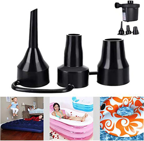 Air Pump Replacement Nozzles, 3 Pack Inflatable Pump Nozzles Head, Air Pump Inflator Adaptor Accessory for Partial Air Bed, Air Mattress etc...