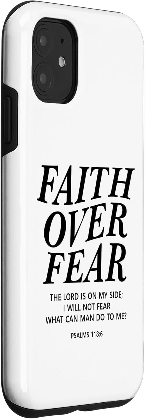 iPhone 11 Faith Over Fear Bible Verse Christian Religious Men Women Case...