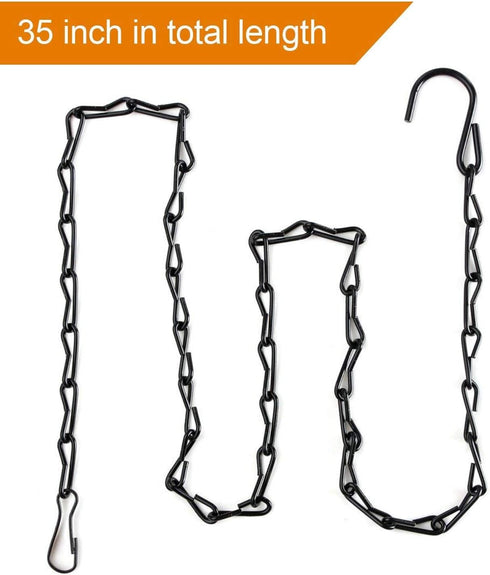 Onwon 2 Pack 35 Inch Hanging Chain for Bird Feeders, Planters, Suet Baskets, Fixtures, Lanterns, Ornaments and More...