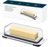 KITCHENDAO Airtight Butter Dish with Lid for Countertop and Refrigerator Door Shelf, Easy Scoop-Dishwasher Safe, Plastic Butter Holder Tray Contai...