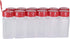 Pinnacle Mercantile (12-Pack) Square 4oz. Spice Jars w/Sifter Red Lids Empty, Reusable Containers for Herbs, Seasonings, Confectionary Toppings | ...