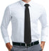 Black Ties For Men Solid Color Formal Neckties 3.75''(9.5CM) XL Tie Big Ties For Men...