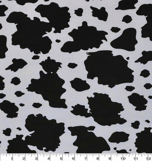 Cow Print Novelty Cotton Fabric Precut - One Yard...