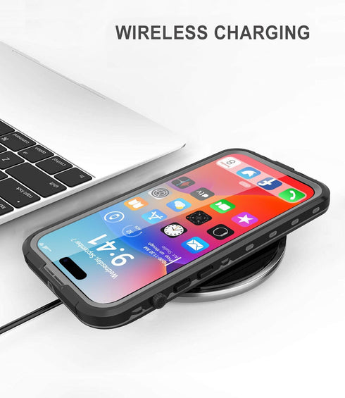 Design for iPhone 14 Pro Max Waterproof Case, Full Body Shockproof Case Dust Proof Phone Case Cover with Screen Protector (iphone 14 Pro Max 6.7‘’...