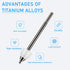 No Wore Out Titanium Alloy Replacement Fine Tips fit for Samsung S Pen Creator Edition, Precise Enhance Smooth Ballpoint Note Taking Nibs,2 Pcs...