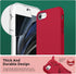 SURPHY Designed for iPhone SE Case, iPhone 8 Case, iPhone 7 Case, Liquid Silicone Phone Case for iPhone se 3rd 2nd SE 2022 SE 2020, Red...