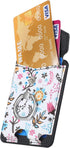 Card Holder for MagSafe Wallet with Ring for iPhone 15/14/13/12 Series, Strong Magnetic Card Holder Flowers Wallet Fit 5 Cards Sleeve Pocket Flora...